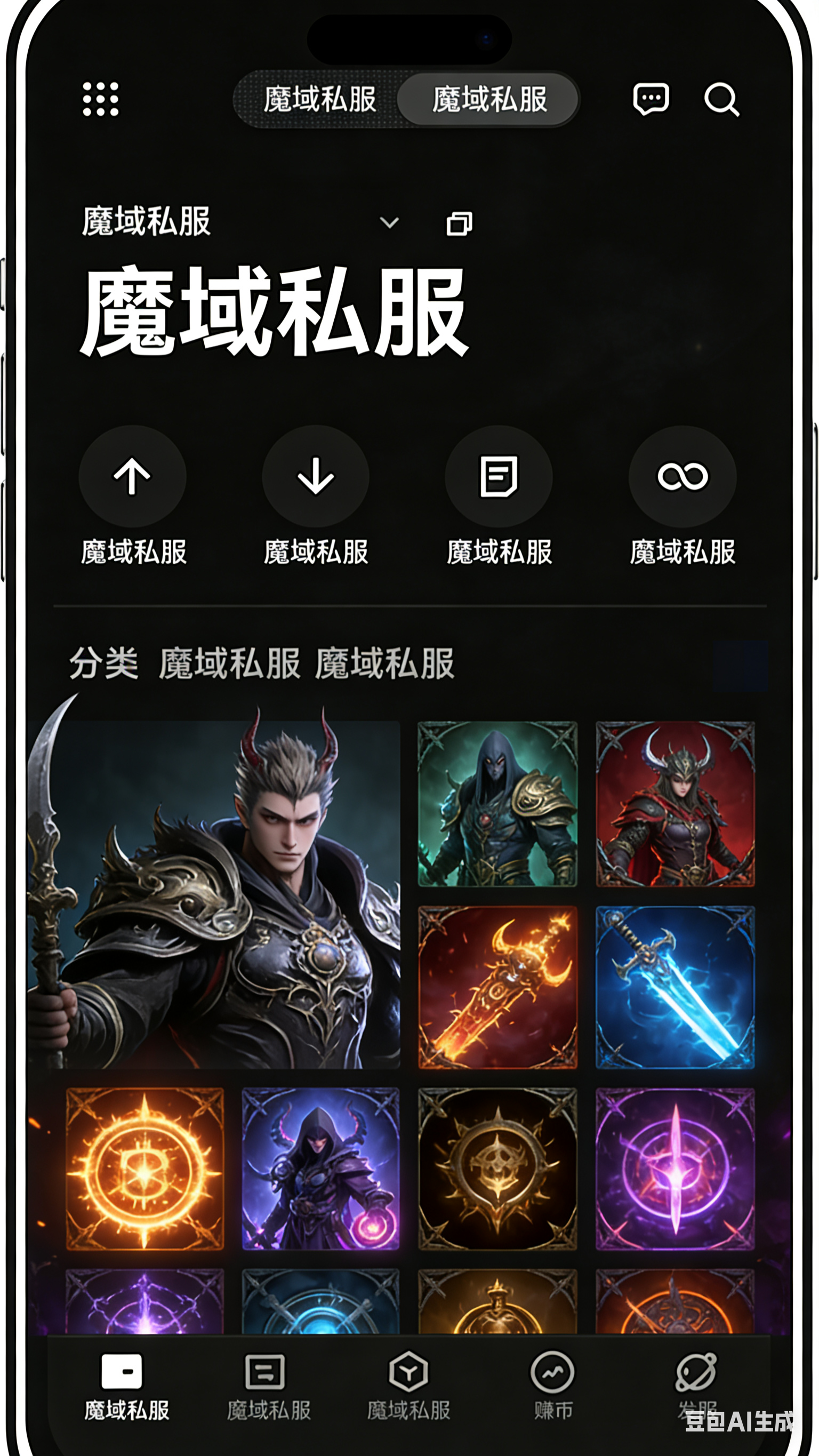 魔域私服强化材料背包